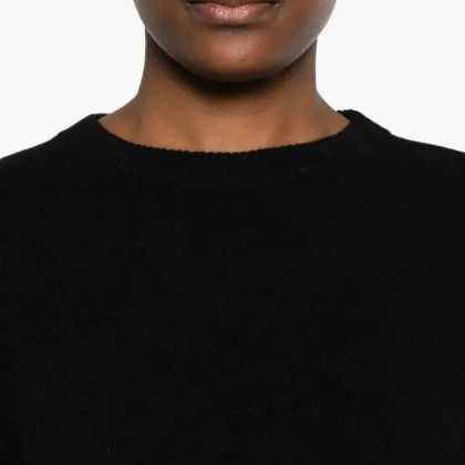 Loulou Studio - Round-Neck Knitted Sweater - Größe XL - schwarz – Bild 3