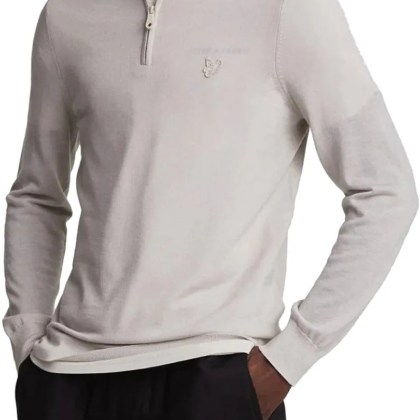 LYLE & SCOTT - Lyle&scott Tonal Eagle Merino Quarter Zip Jumper T - Größe XL - beige