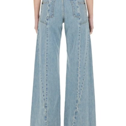 Maison Margiela - Wide-Leg Denim Jeans With Unique Panel Effect - Größe 38 - blau – Bild 3