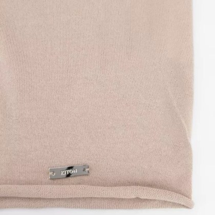 Kiton - Sand Color Cashmere Silk Blend T-Shirt - Größe 44 - multi – Bild 2
