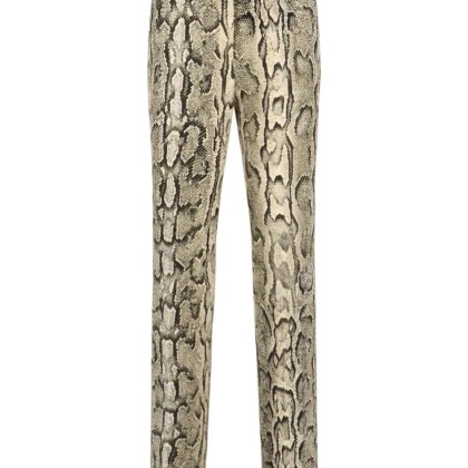 Dries Van Noten - High-Waisted Snake Print Trousers With Classic Wai - Größe 38 - bunt Dries Van Noten - High-Waisted Snake Print Trousers With Classic Wai - Größe 38 - bunt