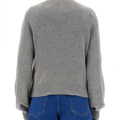 Marni - Cashmere Cardigan With Logo - Größe 40 - grau – Bild 3