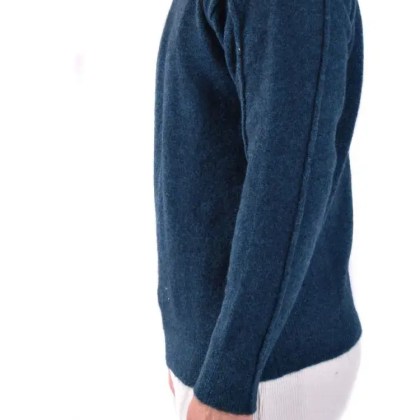 Isabel Benenato - Petroleum Knit Sweater - Größe L - blau – Bild 2