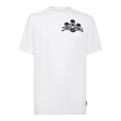 Philipp Plein - T-Shirt Skull - Größe L - weiß Philipp Plein - T-Shirt Skull - Größe L - weiß
