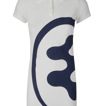 MOWALOLA - Polo Shirt Dress - Größe L - weiß MOWALOLA - Polo Shirt Dress - Größe L - weiß