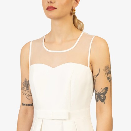 Kraimod - Cocktailkleid - Größe 40 - creme – Bild 3