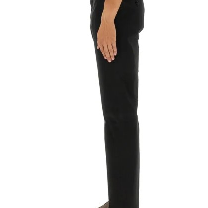 Zegna - Straight-Leg Premium Cotton Pants - Größe 48 - schwarz – Bild 2