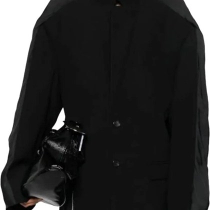 Y/Project - Insert Scarf Blazer Black - Größe S - schwarz