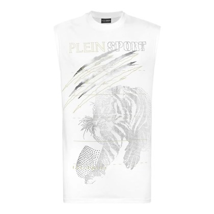 Plein Sport - Tanktop Tiger - Größe XS - weiß Plein Sport - Tanktop Tiger - Größe XS - weiß