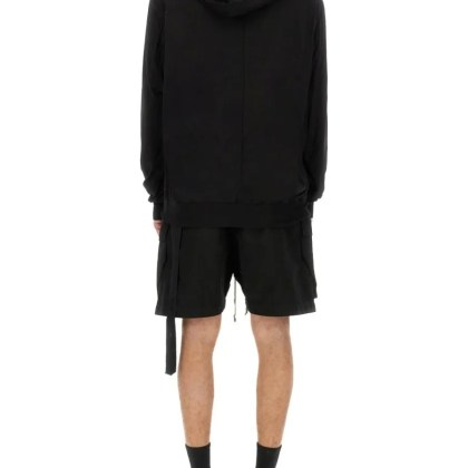 Drkshdw - Relaxed Fit Black Hoodie With Drawstring Hood - Größe M - schwarz – Bild 3