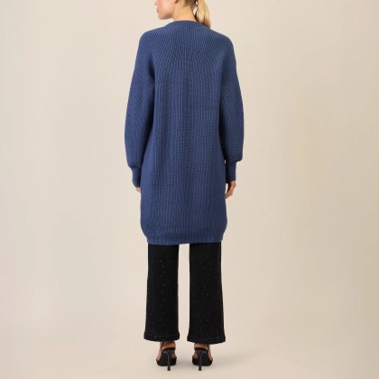 Apart - Lange Strickjacke - Größe 42/44 DAM - blau