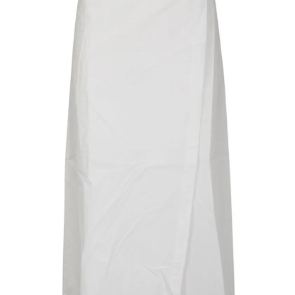 MININA - Lightweight Cotton Midi Skirt - Größe 40 - weiß MININA - Lightweight Cotton Midi Skirt - Größe 40 - weiß