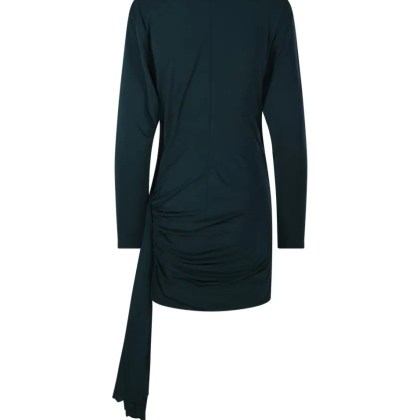 Christopher Esber - Side Cowl Drape Extension Dress - Größe 6 - grün – Bild 3