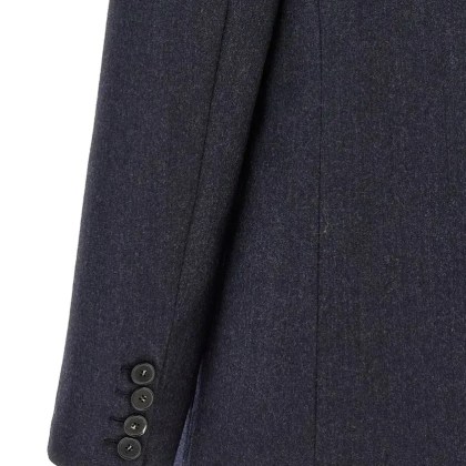 Stella McCartney - Tailored Grey Wool Flannel Blazer - Größe 42 - blau – Bild 2