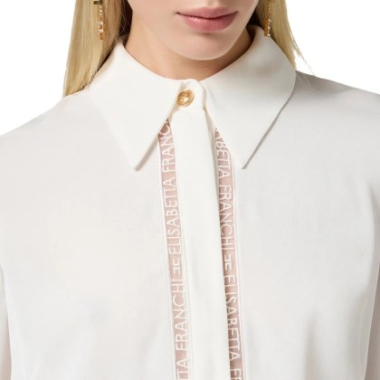 Elisabetta Franchi - Shirts Ivory - Größe 38 - weiß – Bild 3