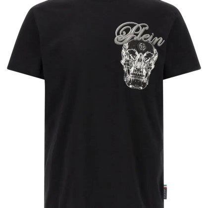 Philipp Plein - Glass Skull%27 T-Shirt - Größe L - schwarz Philipp Plein - Glass Skull%27 T-Shirt - Größe L - schwarz