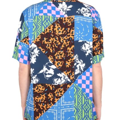 Marcelo Burlon - Hawaii Mix & Match Shirt - Größe S - blau