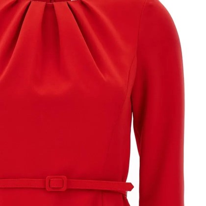 Carolina Herrera - A-Line Dress - Größe 4 - rot – Bild 3