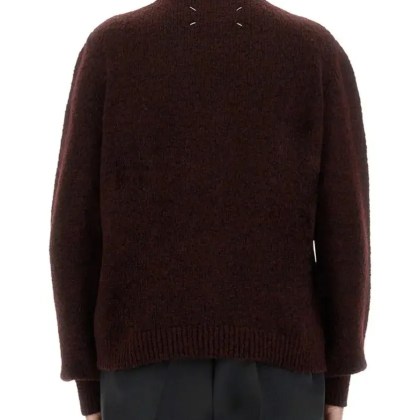 Maison Margiela - Textured Knit Choker With Round Neckline - Größe S - schwarz – Bild 3