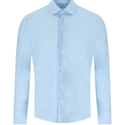 ARCHIVIUM - Light Blue Linen Effect Shirt - Größe 40 - blau ARCHIVIUM - Light Blue Linen Effect Shirt - Größe 40 - blau