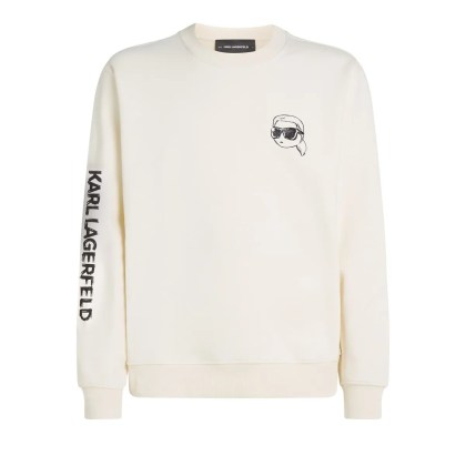 Karl Lagerfeld - IKON SWEATSHIRT - Größe S - creme Karl Lagerfeld - IKON SWEATSHIRT - Größe S - creme