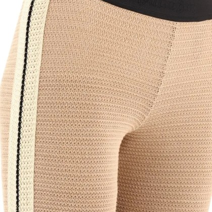 Palm Angels - "Logo Tape" Knitted Trousers - Größe S - beige – Bild 2