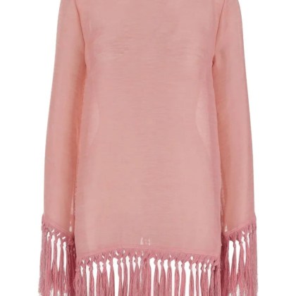 Taller Marmo - Claudia Dress With Fringes - Größe 40 - pink Taller Marmo - Claudia Dress With Fringes - Größe 40 - pink