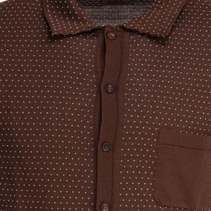 Rakki' - Brown Cotton Casual Shirt - Größe 50 - braun – Bild 3