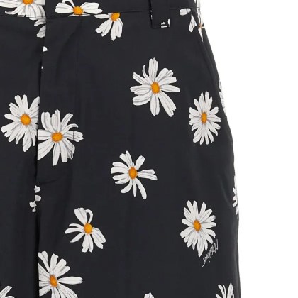 Moschino - 'Margherite' Print Bermuda Shorts - Größe 48 - schwarz – Bild 3