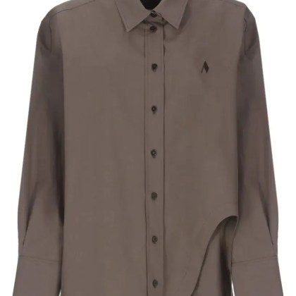 The Attico - Brown Cotton Shirt - Größe 40 - grau The Attico - Brown Cotton Shirt - Größe 40 - grau
