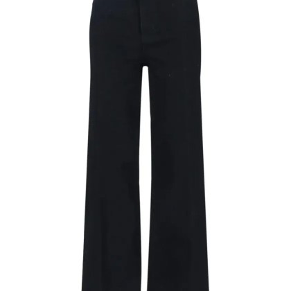FRAME - Wide-Leg Jeans With Mid-Rise Waist - Größe 30 - schwarz FRAME - Wide-Leg Jeans With Mid-Rise Waist - Größe 30 - schwarz