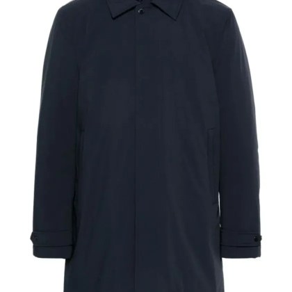 Woolrich - Textured Navy Blue Padded Jacket - Größe L - schwarz Woolrich - Textured Navy Blue Padded Jacket - Größe L - schwarz