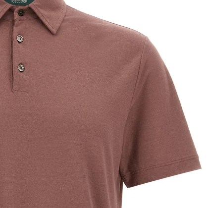 Zanone - Ice Cotton' Polo Shirt - Größe 58 - braun – Bild 3