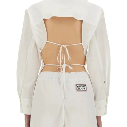 Moschino - Classic Cotton Shirt - Größe 44 - weiß – Bild 3