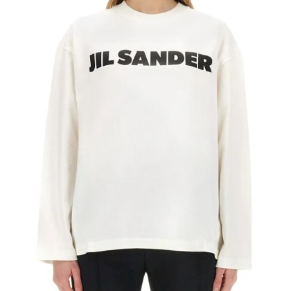 Jil Sander - Relaxed Fit White Cotton T-Shirt - Größe S - white Jil Sander - Relaxed Fit White Cotton T-Shirt - Größe S - white
