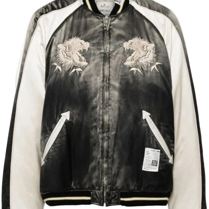 Maison Mihara Yasuhiro - Bomber Souvenir - Größe 46 - schwarz Maison Mihara Yasuhiro - Bomber Souvenir - Größe 46 - schwarz