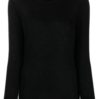 Malo - Crew Neck Knitwear With Elegant Fit And Soft Textu - Größe 40 - schwarz Malo - Crew Neck Knitwear With Elegant Fit And Soft Textu - Größe 40 - schwarz