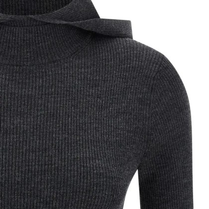 P.A.R.O.S.H. - 'Leila25' Hooded Sweater - Größe L - grau – Bild 3