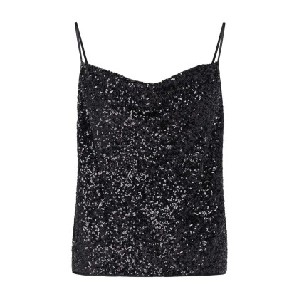 Diane von Furstenberg - Top Berlin mit Pailletten - Größe XS - schwarz Diane von Furstenberg - Top Berlin mit Pailletten - Größe XS - schwarz