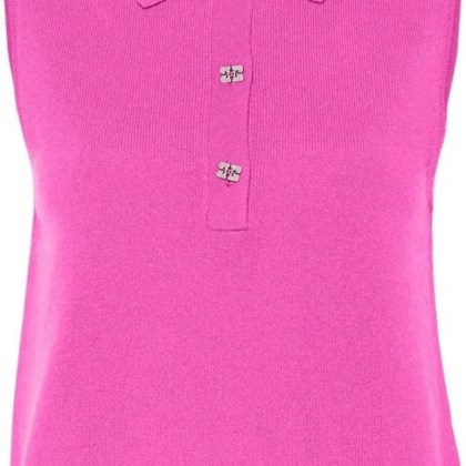 GANNI - Ganni Wool And Cashmere Polo - Größe M - rosa GANNI - Ganni Wool And Cashmere Polo - Größe M - rosa