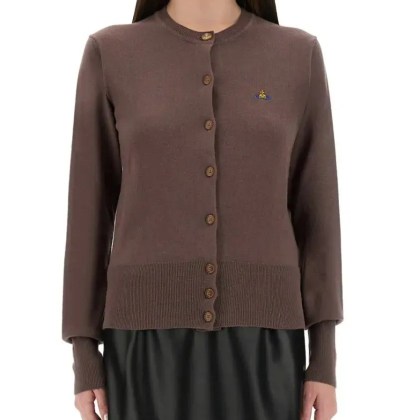 Vivienne Westwood - "Bea" Cardigan - Größe S - braun Vivienne Westwood - "Bea" Cardigan - Größe S - braun