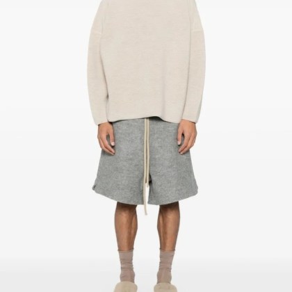 FEAR OF GOD - Ottoman Straight Neck Sweater - Größe M - beige – Bild 4