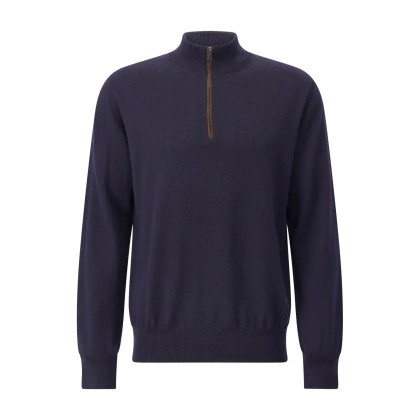 Eton - Troyer aus Wolle - Größe XL - blau Eton - Troyer aus Wolle - Größe XL - blau