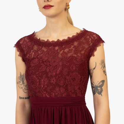 Kraimod - Abendkleid - Größe 36 - rot – Bild 3