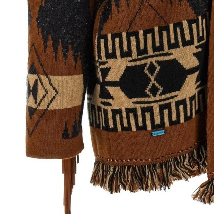 Alanui - 'Dreamscape' Cardigan - Größe S - braun – Bild 2