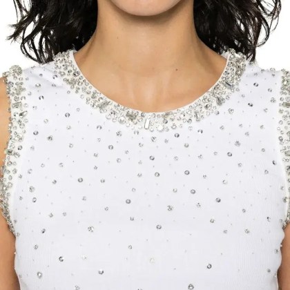 Des Phemmes - White Cotton Top - Größe 40 - weiß – Bild 3