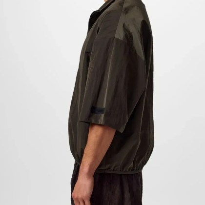 FEAR OF GOD - Essentials Half Zip Mockneck Shirt - Größe L - grün – Bild 4