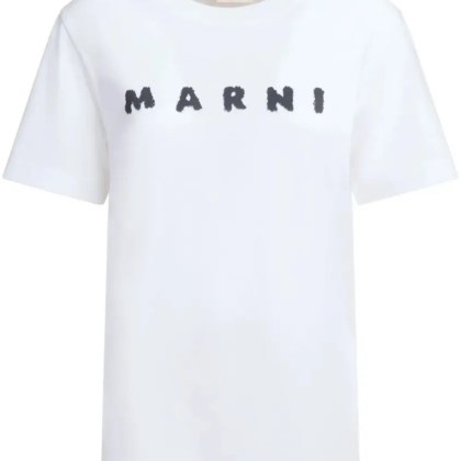 Marni - Logo Print T-Shirt - Größe 36 - weiß Marni - Logo Print T-Shirt - Größe 36 - weiß