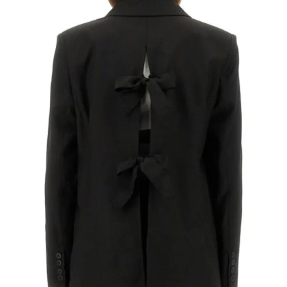 THE GARMENT - "Pluto" Blazer With Bow - Größe 10 - schwarz – Bild 3
