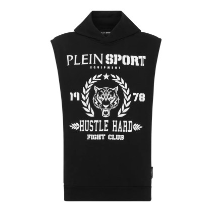Plein Sport - Hoodie Tiger - Größe L - schwarz Plein Sport - Hoodie Tiger - Größe L - schwarz